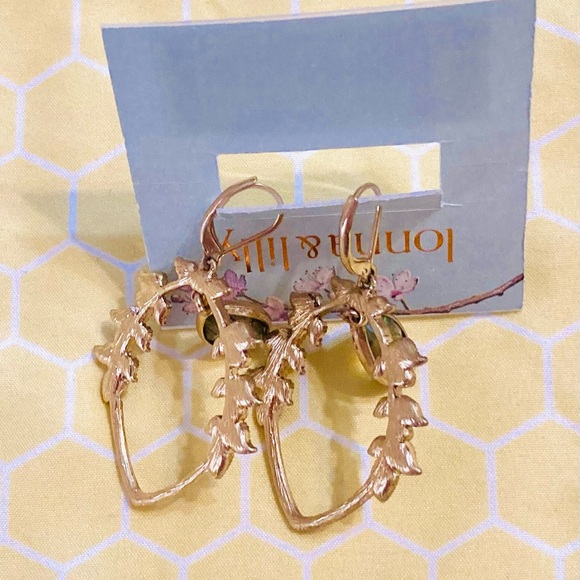 🏰🎠NWT Lonna & Lilly Iridescent Stone & Rhinestone Teardrop Earrings🎠🏰 - Picture 5 of 6